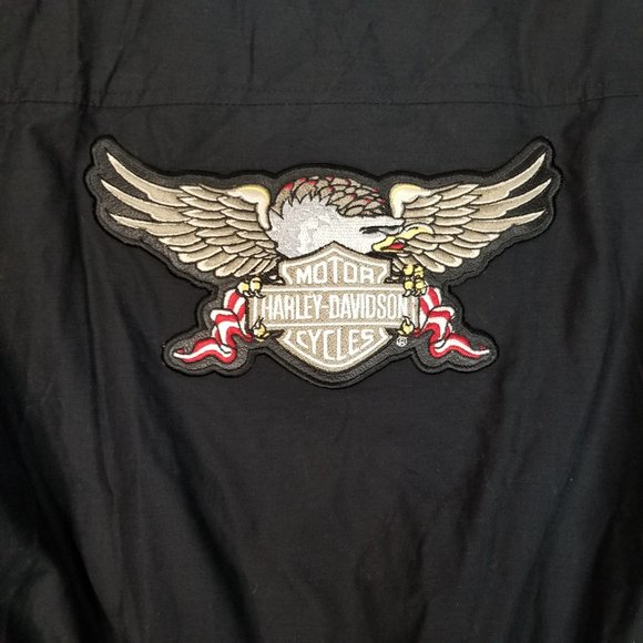 Women's Harley Davidson Black Embroidered Moto Jac